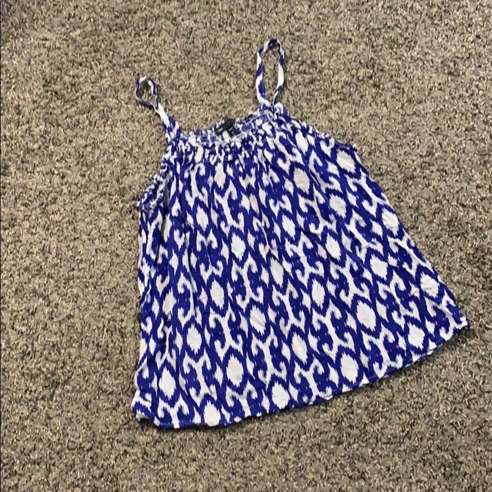 Gap blue and white tank